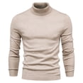 thumbnail image 4 of Suéter de hombre, suéter casual de color sólido para hombre, suéter de cuello alto para hombre, suéter casual para hombre, estilo de cuello alto, 4 of 6
