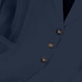 thumbnail image 6 of IUYRTFE Women's 3/4 Sleeve Button Front Blazer Jacket Relaxed Fit Casual Workwear Top, 6 of 7