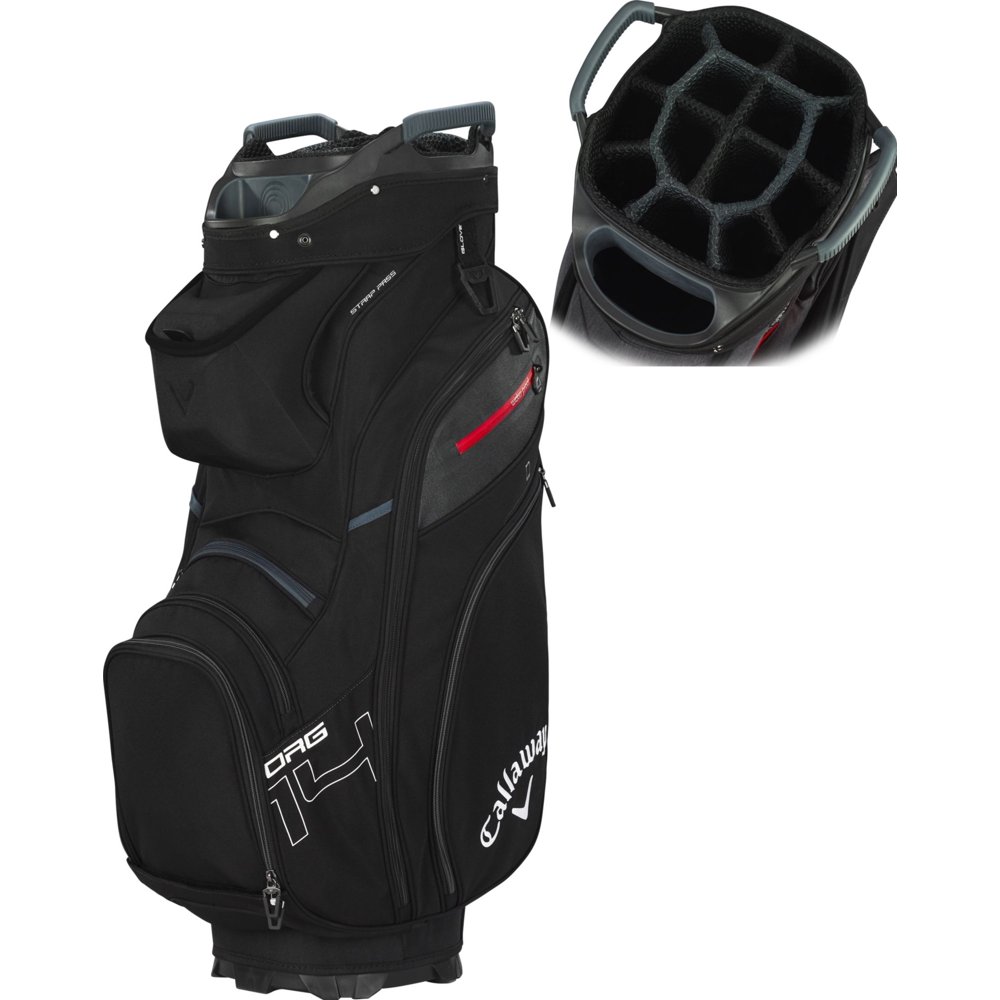 NEW 2019 Callaway Org 14-Way Black/Titanium/White Golf Cart Bag ...