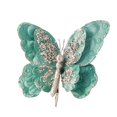 thumbnail image 1 of Adornos navideños Flores navideñas Adorno de mariposa con purpurina y pinzas Adornos para árbol de Navidad Azul, 1 of 7