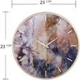 thumbnail image 7 of SEI Furniture Marbella Round Gold Frame Wall Clock, 7 of 7