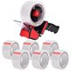 thumbnail image 1 of Dispensador de cinta Zuvo Heavy Duty con 6 cintas de embalaje transparentes, 1 of 7