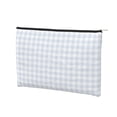 thumbnail image 2 of Fotbe Blue Checkboard Reusable Cosmetic Bag Makeup Bag for Women Large Travel Cosmetic Pouch Girls' Make Up Organizer, 2 of 8