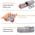 thumbnail image 4 of 24 Kits Kit de Conectores Serie DT 2 3 4 6 8 Conectores de 12 Enchufe de Conectores EléCtricos Automotrices A Prueba de Agua IP68, 4 of 4
