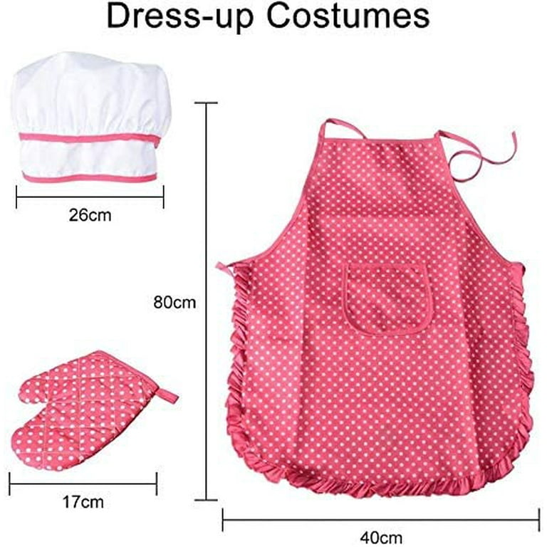 Gifts for 2-8 Year Old Girls Boys,Chef Costume Set Kids Apron  for Girls Toddler Birthday Xmas Gifts for Kids Stocking Stuffer : Toys &  Games