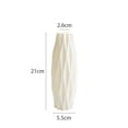 thumbnail image 3 of Living Room Decor White Ceramic Vase Modern DecorforLiving Room Decorative Vase Home DecorationsforLiving Room Table Centerpiece Accent Single Pack, 3 of 3