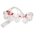 thumbnail image 2 of Skksst Christmas Tree Ornament 10 LEDs 4.9ft Santa Snowman Bulbs Xmas Party Home Decor Fairy String Light, 2 of 2