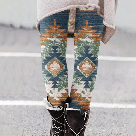 Save for Spring AXXD Blue Workout Leggings Women Butt Lifting Leggings For High Waist Stretchy Warm Thermal Pants Elastic Pants