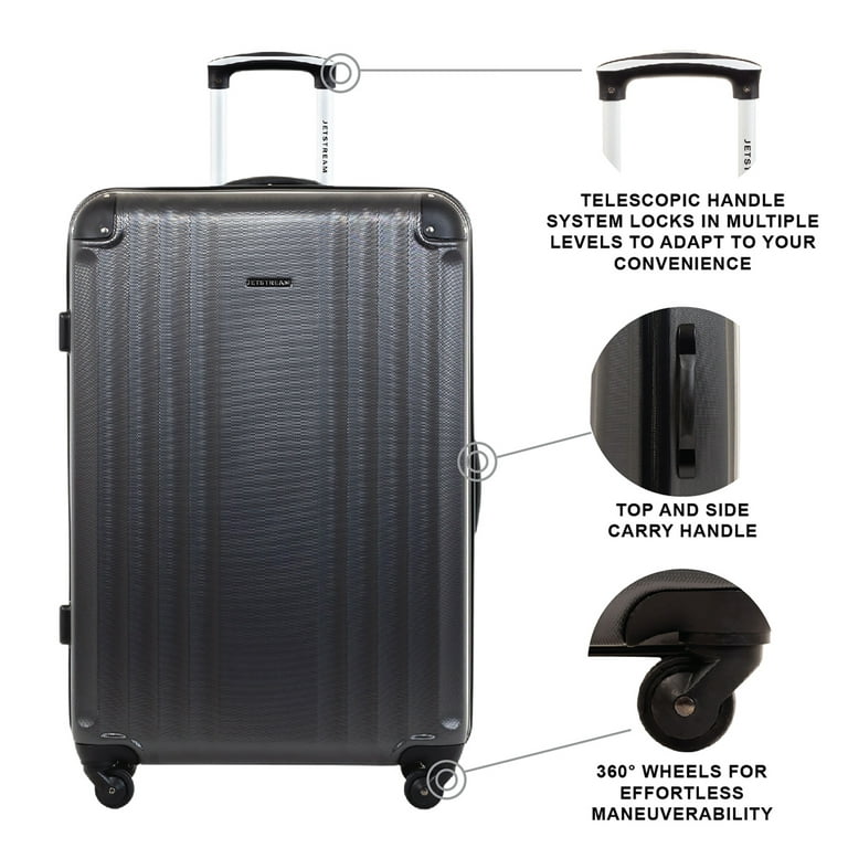 Jetstream 28-inch Hardside Rolling Spinner Checked Luggage