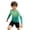 Mint Green, variant on Boy Girls Rash Gurad Long Sleeve, Gradient Kids UV Sun Protection UPF 50 Shirt Water Shirts for Beach Athletic T-Shirt