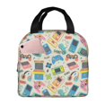thumbnail image 1 of Disketp Playing Video Games for Insulated Lunch Bag for Women and Men, Perfect for Work, Hiking, Picnic, 1 of 8
