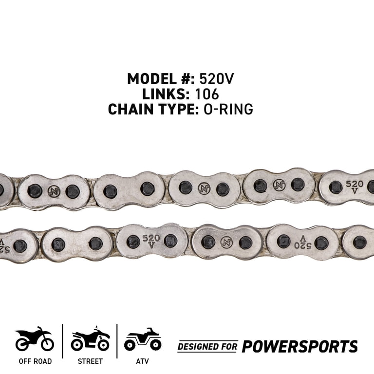 Niche Sprocket Chain Set Kawasaki Ninja 400 14/41 Tooth 520 O-Ring