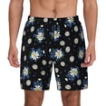 thumbnail image 2 of Goofa Daisies Flowers Printed Men's Swim Trunks Board Shorts Quick Dry Mens Swimming Trunks with Compression Liner,Breathable Fit Hawaii Beach Shorts-XX-Large, 2 of 9