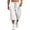 White-490427BB, variant on Hearthz Men's Capri Cargo 3/4 Pants Baggy Wide Leg Below Knee Yoga Beach Baggy 3/4 Shorts Pants Drawstring Lightweight Cargo Shorts for Men Khaki S