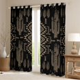 thumbnail image 2 of Homewish Western Tribal Curtains Pack of 2 (42x84 Each),Retro Rustic Aztec Curtains Blackout,Troprcal Desert Cactus Bedroom Curtains For Girls Boys,Microfiber Bedroom Decor, 2 of 6