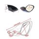 thumbnail image 4 of Motorboat Left Right Rearview Mirror Jet Ski Mirror Accessories for WaveRunner VX 110 Deluxe Sport C, 4 of 5