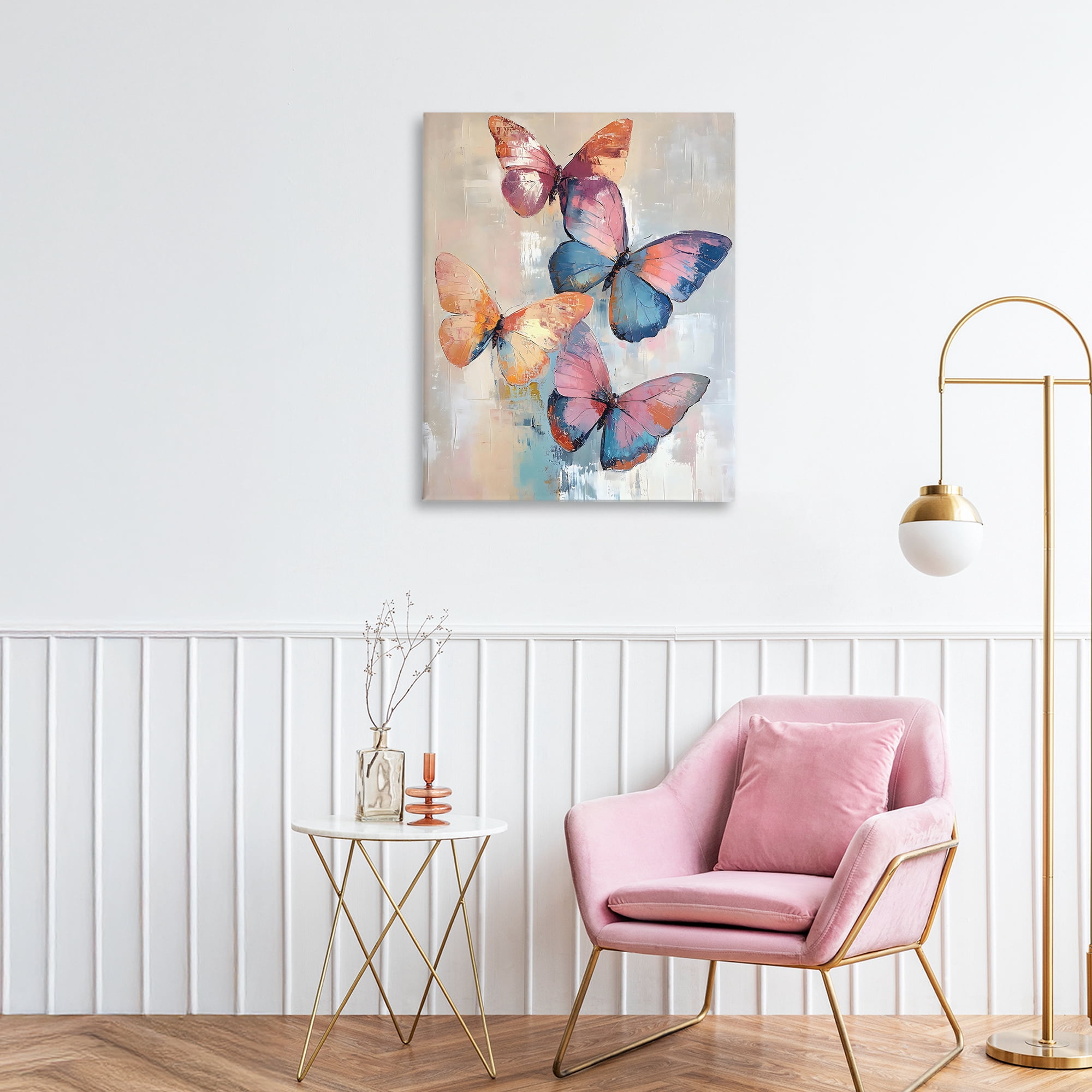 Stupell Industries Butterfly Beauty Abstraction Canvas Wall Art, design by Creative Studio