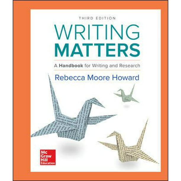 Writing Matters A Handbook for Writing and Research Edition with Exercises