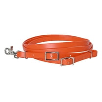 HILASON Western Horse Premium Biothane Leather Rein Orange | Horse-Rein