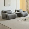 thumbnail image 3 of Miniyam 79" Light Grey 2-Seater Couch, Memory Foam Loveseats Modern Compression Sofa with Deep Seat, No Assembly Required Couch for Living Room Bedroom Apartment, 3 of 9