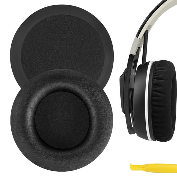 Geekria QuickFit Replacement Ear Pads Compatible with Sennheiser Urbanite XL Over-Ear Headphones, Ear Cushions, Repair Parts (Black)