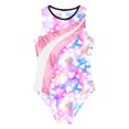 thumbnail image 3 of Yruioon Sleeveless Leotard for Girls Yoga Dance Bodysuit Tank Top Kids Athletic Gymnastics Leotards Pink 12, 3 of 5