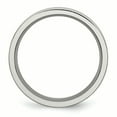thumbnail image 2 of Titanium Grooved 6mm Brushed and Polished Band Ring 8.5 Size, 2 of 6