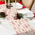thumbnail image 6 of Christmas Table Runner 13x72 Inch, Pink Merry Christmas Trees Table Decors for Seasonal Winter Xmas Holiday Farmhouse Home Kitchen Dining Party, 6 of 7