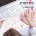 thumbnail image 6 of Large Mouse Pad, Cute Pink Floral Computer Desk Mat for Keyboard and Mouse, Cute Office Decor Women Girls Computer Accessories College Essentials Work Home Office Suppliess, 31.5"x15.7", 6 of 6
