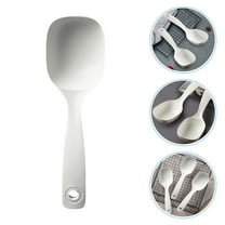 FOMIYES Home Users Serving Spoon with Large Scoop in Stainless Steel 1Set
