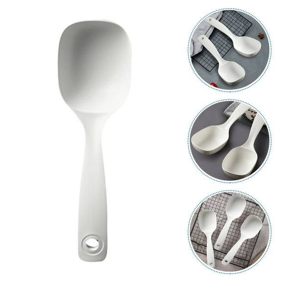 FOMIYES Home Users Serving Spoon with Large Scoop in Stainless Steel 1Set