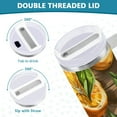thumbnail image 6 of Lemon Slices Leaves 40 oz Tumbler Insulated&nbsp;Travel Mug Leak Proof Water Bottles Glasses Fits in Car Cup Holder, 6 of 8