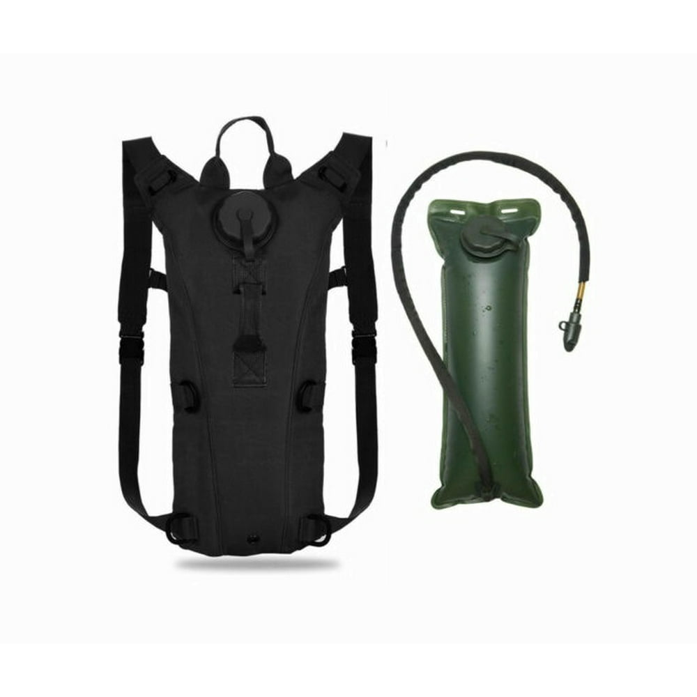 Outdoor Black 3 Liter Water Bladder Bag & Tactical Military Hiking