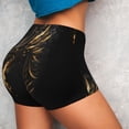 thumbnail image 4 of Uemuo Black And Gold Fire Dragon Pattern Women Workout Impact Shorts Scrunch Butt Lifting Gym Shorts Seamless Booty Biker Shorts-Small, 4 of 8