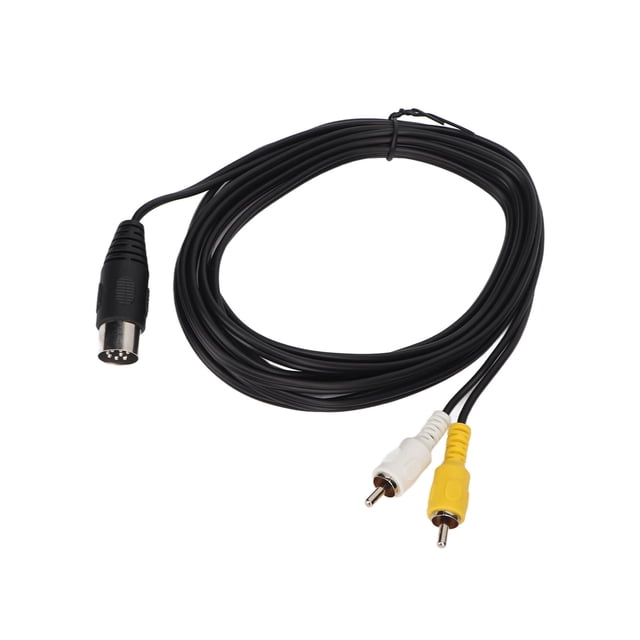 Cable convertidor profesional DIN de 8 pines a 2 RCA macho a 2 RCA macho para equipos de sonido antiguos de 3 m