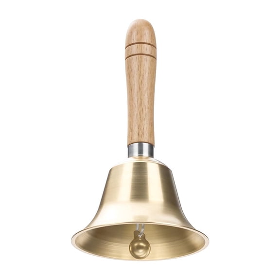 Super Loud Hand Bell - Solid Dinner Bell Brass Call Bell for Elderly at Home, Wedding, Animal Training, Office, Meditation, Musical Teaching and Service