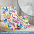 thumbnail image 3 of FOR U DESIGNS Colorful Butterfly Print Recliner Chair Covers with Armrest, Breathable Recliner Armchair Covers Stretch Lazy Boy Recliner Covers Home Decor Accessories, 3 of 8