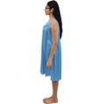 thumbnail image 3 of Venice Womens' Silky Looking Embroidered Nightgown 06 XX-Large Light Blue, 3 of 5