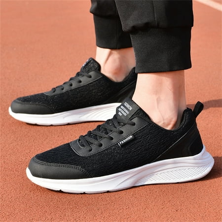 

HIBRO Gentlemen Shoes Mesh Breathable Light Large Size Casual Shoes Sneakers
