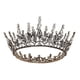 thumbnail image 1 of Corona de reina para mujer, corona de boda para novia, tiara gótica, accesorios para el cabello oscuro con diamantes de imitación para cumpleaños, fiesta de cosplay, graduación, Halloween JM, 1 of 4