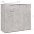 thumbnail image 4 of vidaXL Sideboard Concrete Grey 160x36x75 cm Engineered Wood, 4 of 5
