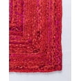 thumbnail image 2 of Unique Loom Layer Braided Chindi Rug Red/Purple 5' 1" x 8' Rectangle Braided Abstract Comfort Perfect For Living Room Bed Room Dining Room Office, 2 of 2