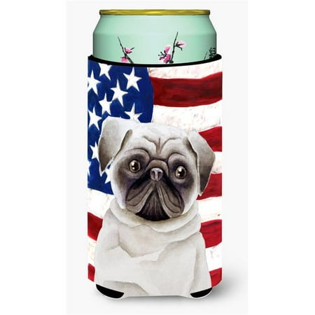 

Pug Patriotic Tall Boy Beverage Insulator Hugger