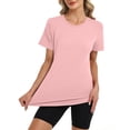 thumbnail image 7 of Soft Workout Tops for Women Sun Protection Shirt Quick Dry Athletic Running Hiking Travel Basic Tee Shirts, 7 of 7
