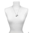 thumbnail image 3 of Delight Jewelry Silvertone Domed Black CNM Silvertone Script Initial Disc - Z - Charm Necklace, 20"+3", 3 of 4