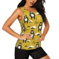 thumbnail image 2 of Sigee Cartoon Bear Yellow for Women's Workout Tank Top,Running Tank Tops,Sleeveless Gym ClothesXX-Large, 2 of 8