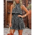 thumbnail image 2 of Sherrylily Summer Dress for Women Chiffon Blouses Skirt Spaghetti Sleeveless Tops Halter Ruffle Dresses, 2 of 4