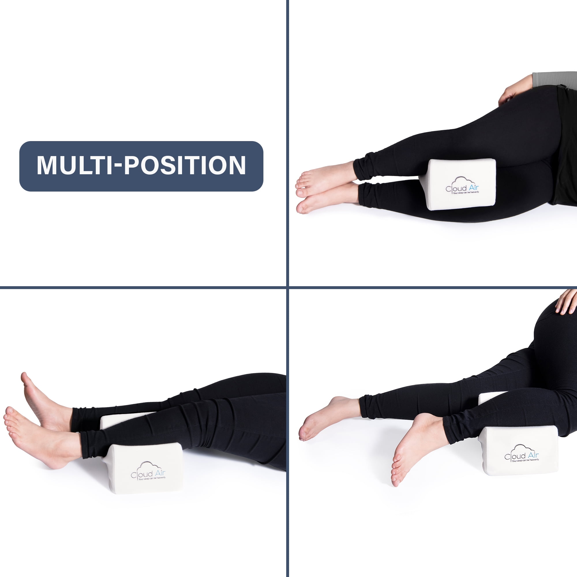 Vaunn Medical Memory Foam Wedge Pillow for Back, Leg and Hip Discomfort