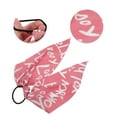 thumbnail image 3 of Unique Bargains 1 Pc Triangle Ribbon Letter Hair Elastic Band for Home Pink, 3 of 5