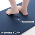thumbnail image 3 of Buganda Kitchen Rugs and Mats, Sets of 2 Non Slip Waterproof kitchen Rugs, Anti Fatigue Kitchen Mats for Floor, 17.3"x59"+17.3"x29", Blue, 3 of 9